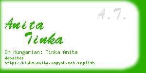 anita tinka business card